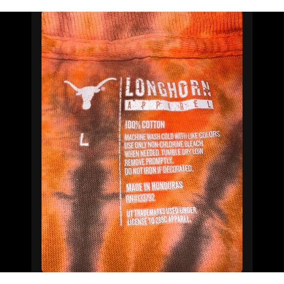 Texas Longhorns Tie-Dye Tee - Picture 3 of 3